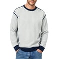 thumbnail image 1 of Turilly Mens Long Sleeve T-Shirt Pullover Sweatshirts Versatile Long Sleeve Crew Neck Loose Casual Basic Color Block Tops, 1 of 5