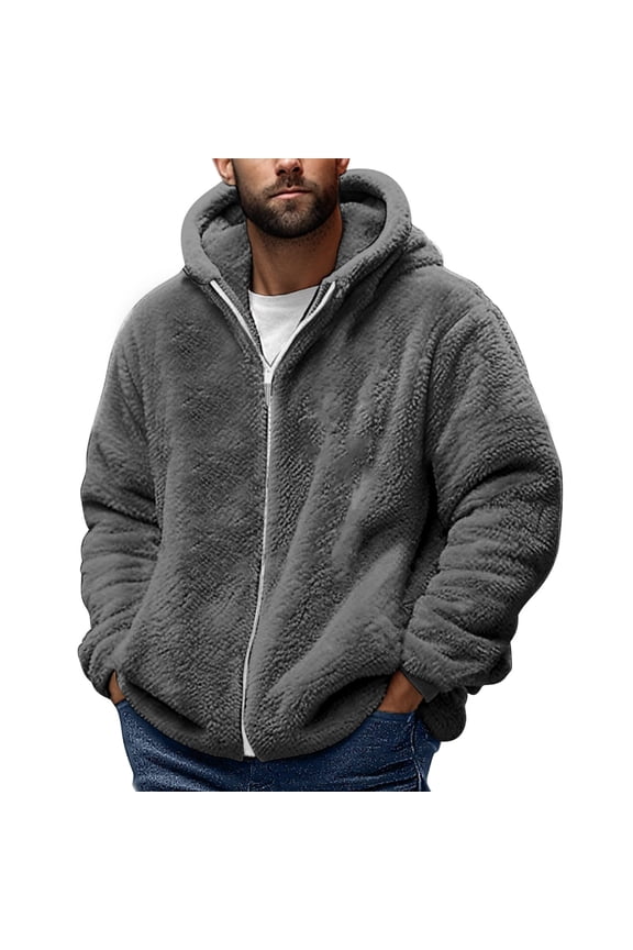Mens New Trendy Zipper Jackets Fashion Men's V-Neck Pullover Tops Long Sleeve Hooded Blouse Sweatshirt