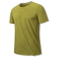 thumbnail image 1 of Turilly Mens Shirts Plus Size Men's Summer Solid Color Casual Loose Short Sleeved Round Neck T-Shirt, 1 of 5