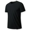 thumbnail image 1 of Turilly Mens Shirts Plus Size Men's Summer Solid Color Casual Loose Short Sleeved Round Neck T-Shirt, 1 of 5