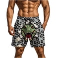 thumbnail image 1 of Turilly Mens Swim Trunks Funny Print Elastic Waist Double Pocket Five-point Pants Swim Trunks Beach Shorts L, 1 of 9