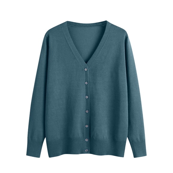 Turilly New Spring Women's Cardigan Sweaters V-Neck Long Sleeve Plus Oversize Womens Button Cardigan Knitted Outer