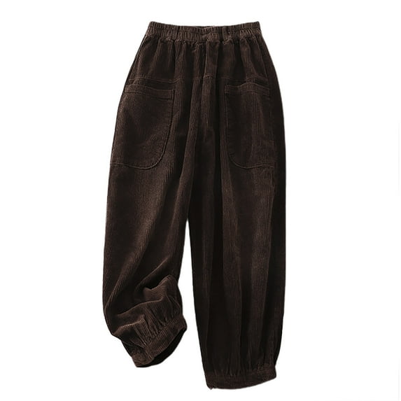 Turilly Pants for Women Wide Leg Women's Fashion Comfortable Solid Color Pocket Casual Straight Pants