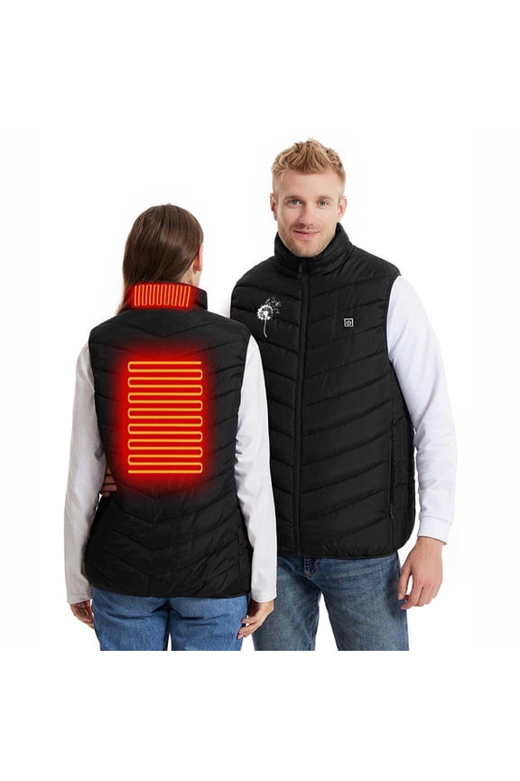 Plus Size Heated Jackets For Men And Women Unisex 2 Heating Heated Jacket Winter Heating Vest