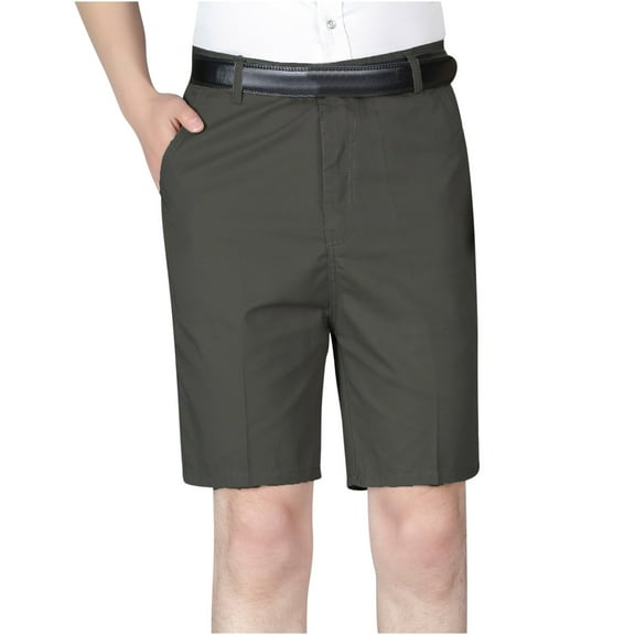 Turilly Plus Size Shorts for Men Casual Pure Color Outdoors Pocket Beach Work Trouser Cargo Shorts Pant