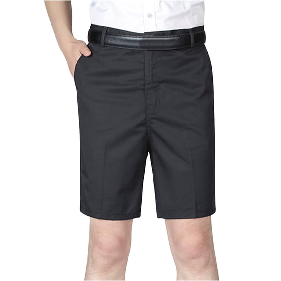 Turilly Plus Size Shorts for Men Casual Pure Color Outdoors Pocket Beach Work Trouser Cargo Shorts Pant