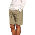 thumbnail image 1 of Turilly Plus Size Shorts for Men Men's Cotton And Shorts Lanyard Casual Pants Capris Shorts Pants, 1 of 1