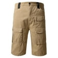 thumbnail image 1 of Turilly Plus Size Shorts for Men Workwear Shorts Multiple Pockets Shorts Beach Casual Shorts Pants, 1 of 8