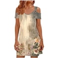 thumbnail image 1 of Turilly Summer Dresses for Women 2026 Beach Vacation Floral Sundress Hawaiian Boho Dresses Travel Cruise Outfits, 1 of 6