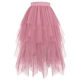 thumbnail image 1 of Turilly Summer Skirts for Women Tulle Skirts Layered Puffy Fairy Skirts Midi Length Irregular Tutu Skirt, 1 of 2
