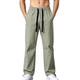 thumbnail image 1 of Turilly Sweatpants Plus Size Men's Relaxed Fit Cargo Pants Front Patch Pockets Drawstring Elastic Waist Casual Trousers, 1 of 9