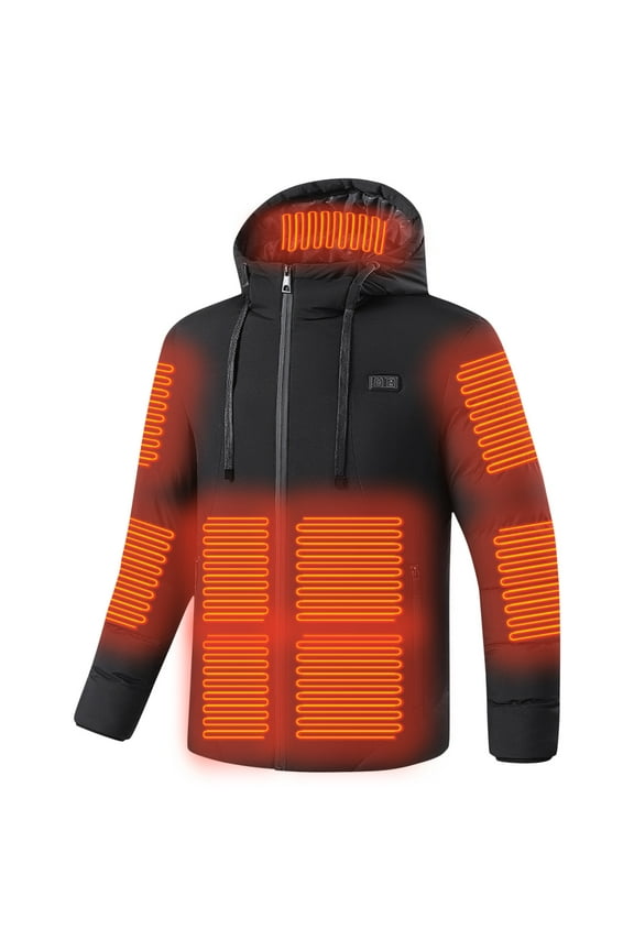 Unisex Heated Jackets USB Intelligent Constant Temperature Windproof Plus Size Coat For Men And Women Winter 15 Heated Jacket Coat