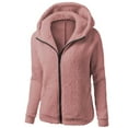 thumbnail image 1 of Turilly Women Ladies Clothes Set of 2 Women Hooded Sweater Coat Winter Warm Wool Zipper Coat Cotton Coat Outwear, 1 of 3