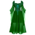 thumbnail image 1 of Turilly Women Plus Size Cold Shoulder Sleeve Lace Up Halloween Dress, 1 of 3