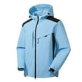 thumbnail image 1 of Turilly Women's Coats and Jackets Women's Jacket Warm Coat Raincoats Windbreaker Rain Jacket Hooded Windproof Outdoor Hooded Raincoat Jacket, 1 of 3