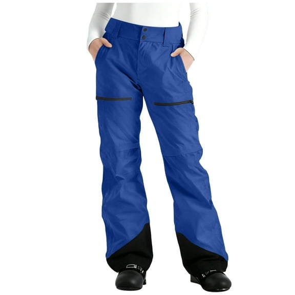 Turilly Women's Colorblocked Pocket Fleece Ski Pants Pants Fashion Women's Ski Pants Navy S