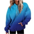 thumbnail image 1 of Turilly Women's Fashion Printed Pocket Long Sleeve Blouse Casual Tops Sweatershirt Button Hoodies, 1 of 4