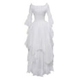 thumbnail image 1 of Turilly Women's Long Sleeve Neck Dress Floor Length Cosplay Dress, 1 of 1