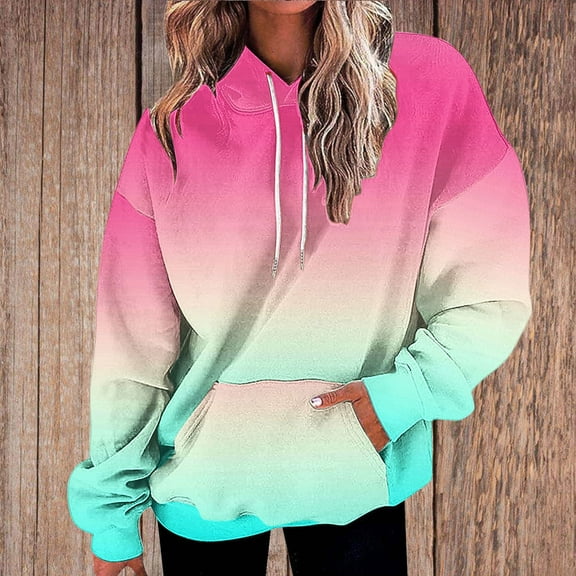 Turilly Women's Loose Fitting Long Sleeved Hoodie Sports Top
