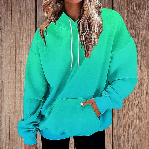 Turilly Women's Loose Fitting Long Sleeved Hoodie Sports Top
