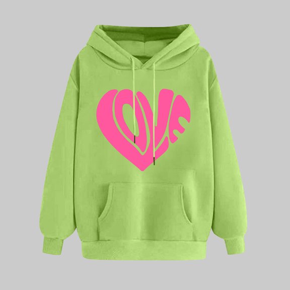 Turilly Women's Print Winter Hoodie Pullovers Long Sleeved Comfortable Sweatshirt