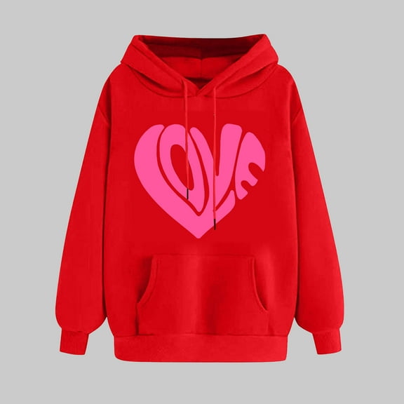 Turilly Women's Print Winter Hoodie Pullovers Long Sleeved Comfortable Sweatshirt