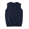 thumbnail image 1 of Turilly Women's Sweater Vests Women's Fashion Casual Solid Ladies Tops Sleeveless Blouse V-Neck Sweaters, 1 of 3