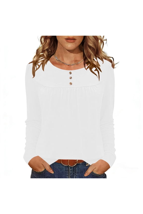 Women's Textured Crinkle Blouse With Relaxed And Long Sleeves Tops Soft Stretchy Fabric Top for Daily Wear