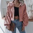 thumbnail image 1 of Turilly Womens Jackets Ladies Fashion Women Winter Solid Color Long Sleeve Zipper Coat Cardigan Blouse, 1 of 4