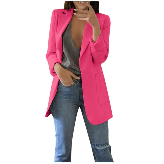 Turilly Womens Jackets Ladies Women Autumn Winter Long Sleeve Office Coat Cardigans Suit Long Jacket