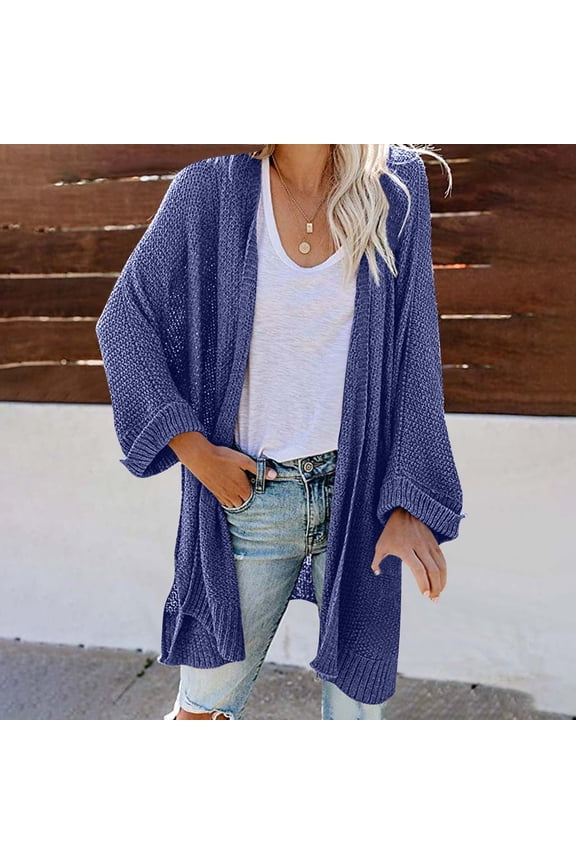 Womens Jackets Ladies Women's Flowy Kimono Cardigan Open Front Dress Printed Chiffon Blouse Loose Tops
