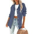 thumbnail image 1 of Turilly Womens Jackets Ladies Fashion Women Casual Pockets Long Sleeve Casual Solid Coat Cardigan Blouse, 1 of 9