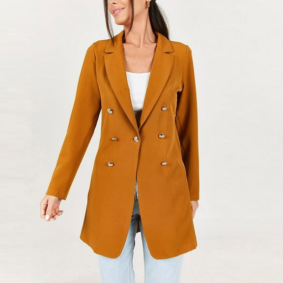 Turilly Womens Jackets Ladies Fashion Women's Warm Faux Coat Cardigan Winter Solid Long Sleeve Outerwear