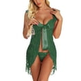 thumbnail image 1 of Turilly Womens Jackets Ladies Underwear Cardigan Bow Lace Suspender Pajamas, 1 of 9