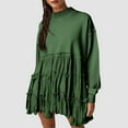 thumbnail image 1 of Turilly Womens Oversized Sweatshirt Dress Long Sleeve Crewneck Pullover Tops Sweatshirts Mini Dress, 1 of 9