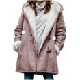 thumbnail image 1 of Turilly Womens Plus Size Hooded Coats Winter Warm Quilted Jackets Long Sleeve Floral Soild Puffer Jacket Coats With Pockets, 1 of 7