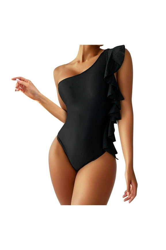 Womens Swimsuits Women's Solid Color Sexy Women's Fashionable Bikini Personalized Swimsuit