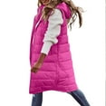 thumbnail image 1 of Turilly Womens Warm Pocket Hooded Coat Long Jacket Winter Sleeveless Down Parkas, 1 of 6