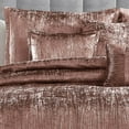 thumbnail image 1 of Turin 7 Piece Comforter Set Black King Riverbrook Home Turin Crinkled Velvet Comforter Collection Machine Wash, Spot Clean Blush King Adult, Teen &, 1 of 5