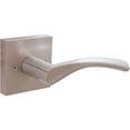 thumbnail image 1 of Turin Door Lever with Square Rosette, Dummy (Non-Turning) Latch, Right-Handed, Satin Nickel by Stone Harbor Hardware, 1 of 1