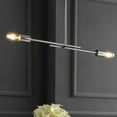 thumbnail image 1 of JONATHAN Y Turing 30.5" Adjustable Metal LED Linear Pendant, Chrome, 1 of 7