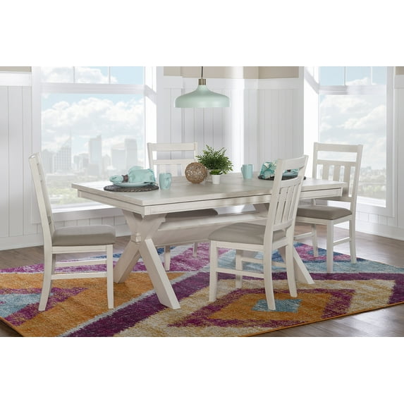 Powell Turino Distressed White 5PC Dining Set