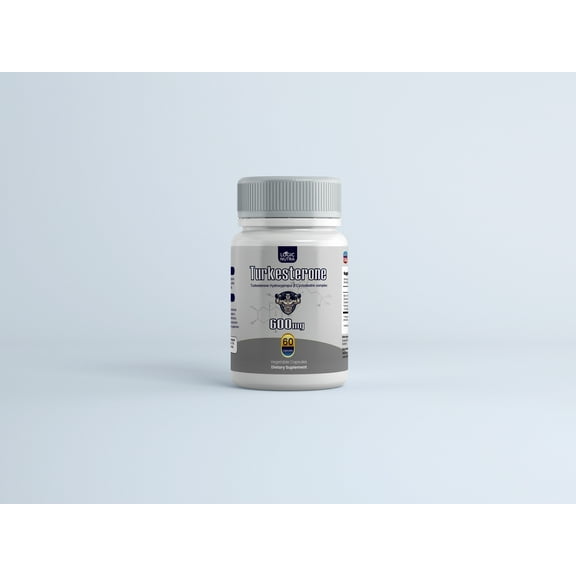 Logic Nutra Turkesterone Supplement Capsules, 600mg, Fitness & Muscle Support, 60 Count