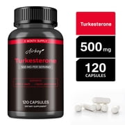 Turkesterone Capsules - Increase Muscle Mass, Promote Muscle Recovery, and Improve Athletic Performance - 120 Count
