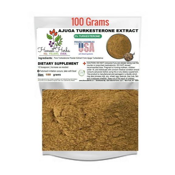 Turkesterone [P]owder Extract 10:1 from Ajuga Turkestanica - 2% Turkesterone - 100 grams