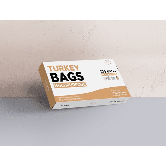 Turkey Bags Multipurpose 19" x 24" (100 Count) Nylon bags