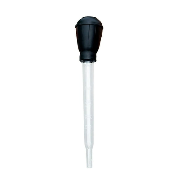Turkey Baster 1 Ounce Capacity Large Bulb Tube Baster for Basting Brining Injecting Meat Poultry Ham Chicken Fish - Heat Resistant Nylon Commercial Grade Kitchen Tool for Home Cooks
