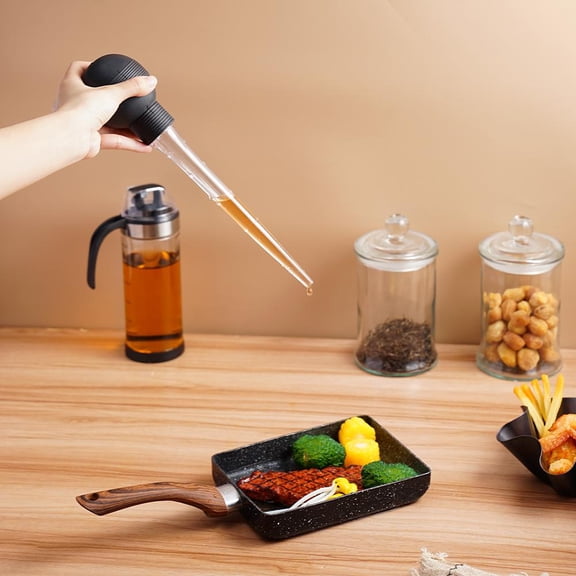 Turkey Baster, 2 Pcs Baster for Cooking, Heat-Resistant Turkey Baster Large with Cleaning Brush, Meat Injector Syringe for Oiling and Marinating Turkey Fish