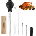 Turkey Baster Syringe for Cooking Meat Injector Set with 2 Marinade ...