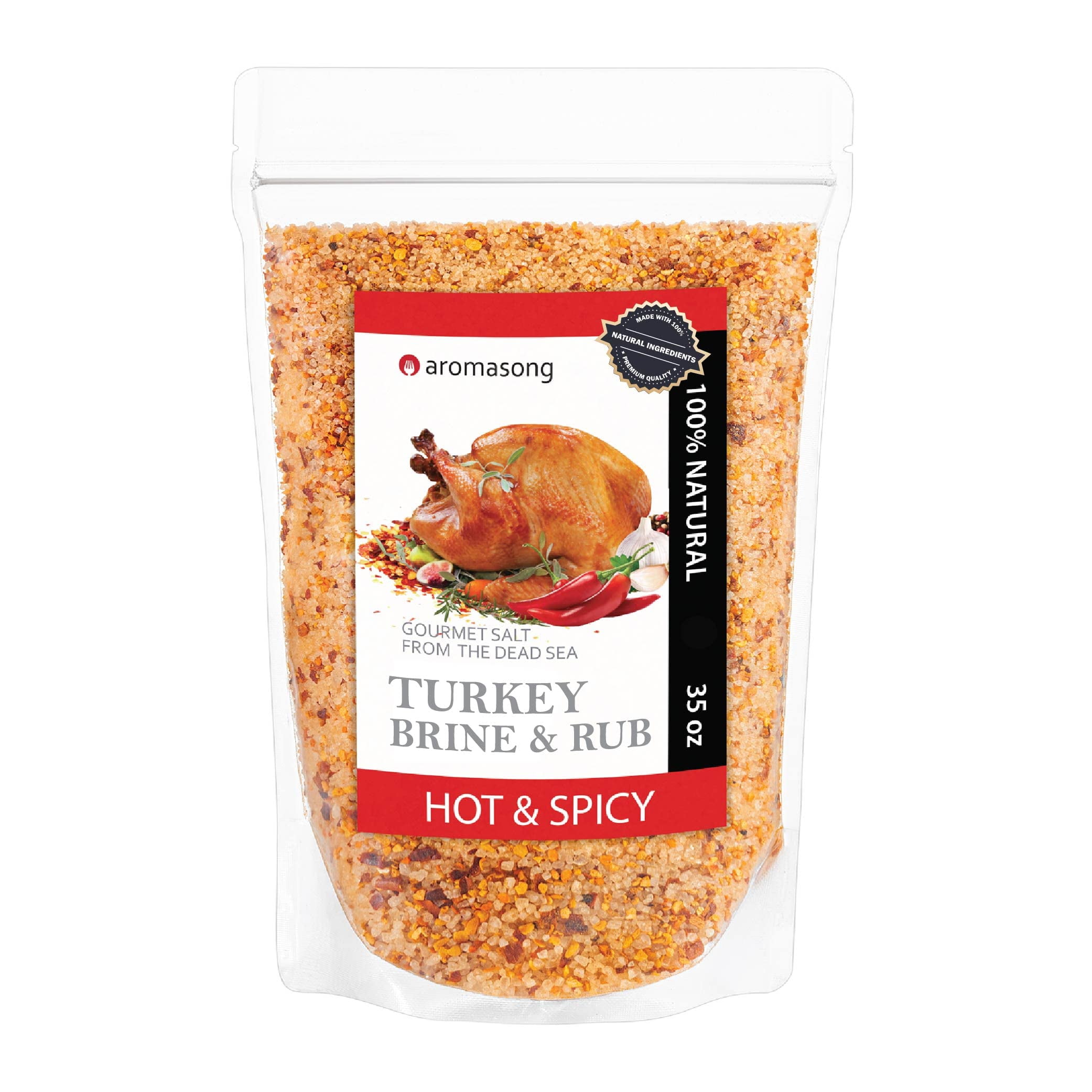 Turkey Brine, Hot & Spicy, For Wet & Dry Brining, 2 Lb. 100 Natural